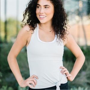 Zyia Gray Knot Just a Cute Tank